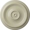 Ekena Millwork Traditional Ceiling Medallion (Fits Canopies up to 2 3/4"), Hand-Painted Clear Yellow, 12"OD x 1"P CM12TRCYF - alternate 1